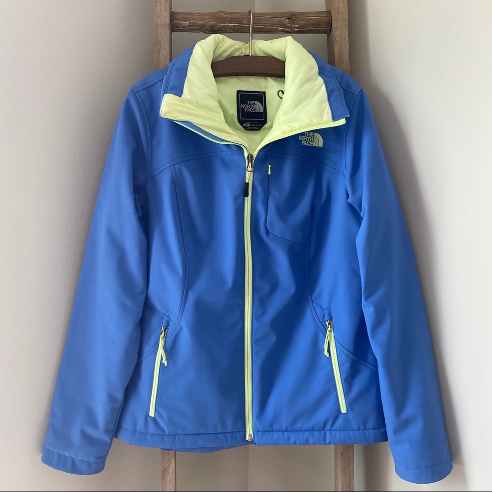 North Face Removable Hood Blue Jacket Small
